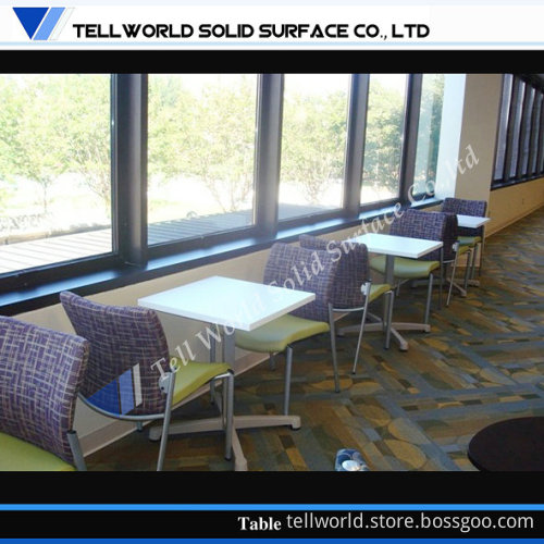 Stylish Design Artificial Stone Solid Surface Furniture Kitchen Restaurant Table (TW-MATB-070)